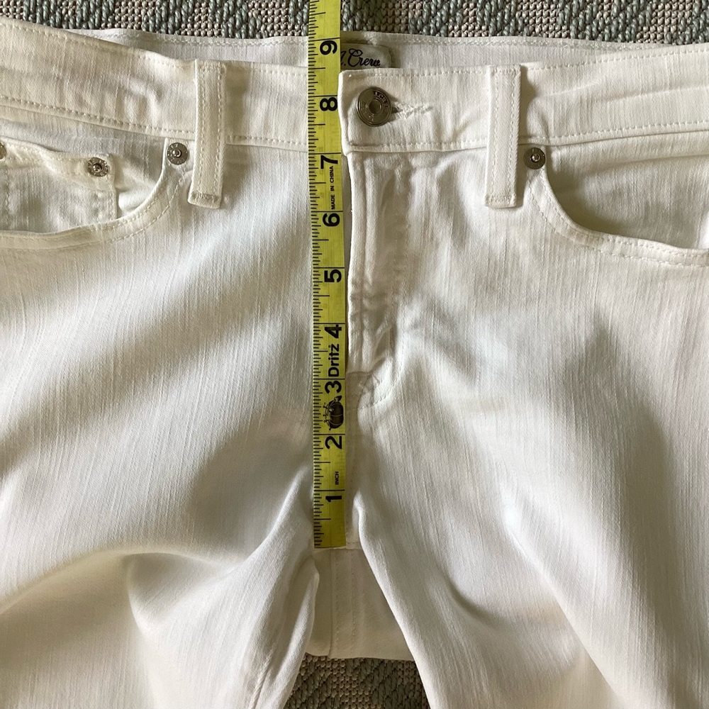 J. Crew Trademark Toothpick Skinny White Jeans Size 28 - Picture 7 of 11